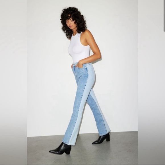 DYNAMITE CANDACE JEANS, Two Tone Size 26 - Picture 2 of 6